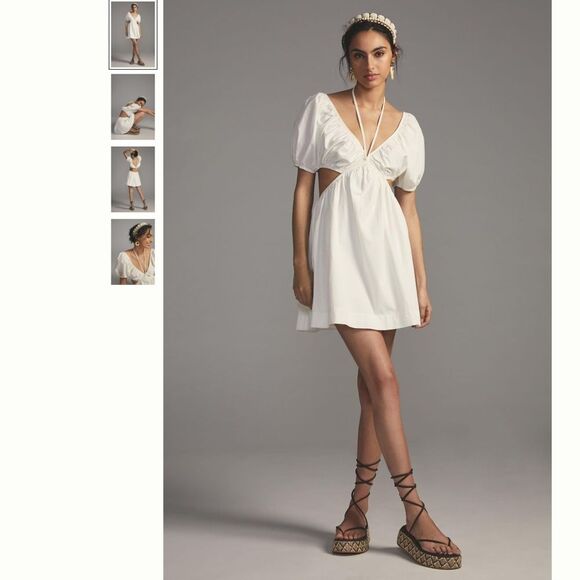 Anthropologie Forever That Girl Cut-Out Mini Dress - Picture 1 of 4